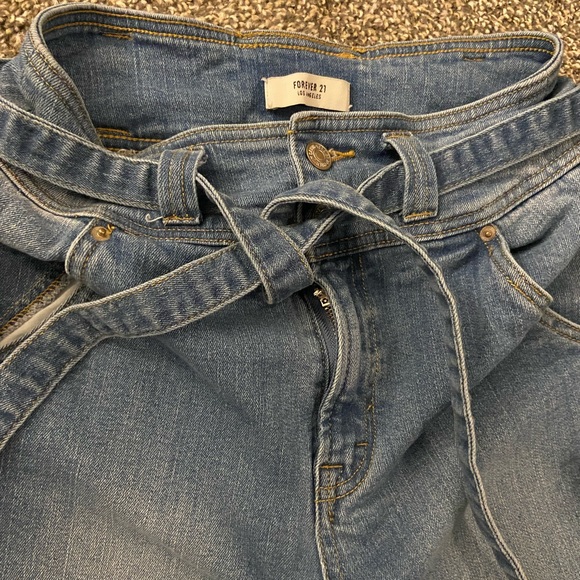 Forever 21 Denim - Forever 21 high waisted belted 90s style jeans